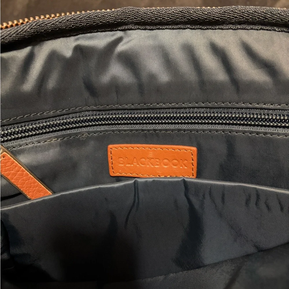 BLACKBOOK Brown Leather Crossbody Bag